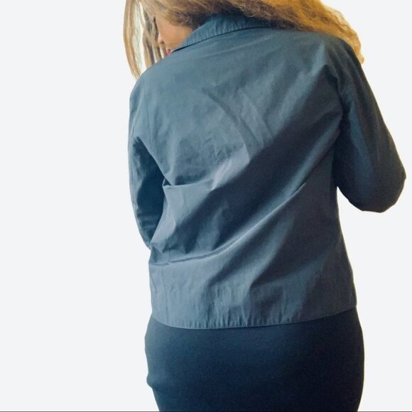 HUGO BOSS LIGHTWEIGHT FRONT ZIPPER BLACK JACKET MEN SIZE  46 - Picture 6 of 13